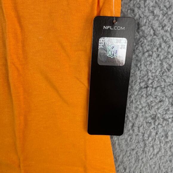 NFL Team Apparel Men Large Orange Miami Dolphins 100% Cotton Short Sleeve Shirt - Picture 6 of 10